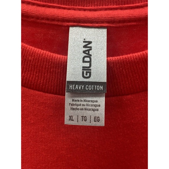 Disc Golf Shirt RETRO Man Spinning Disc Vinyl Custom Logo XL T-Shirt RED - Picture 4 of 6